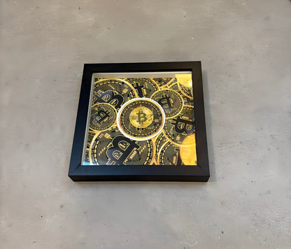 3D Bitcoin Wall Art