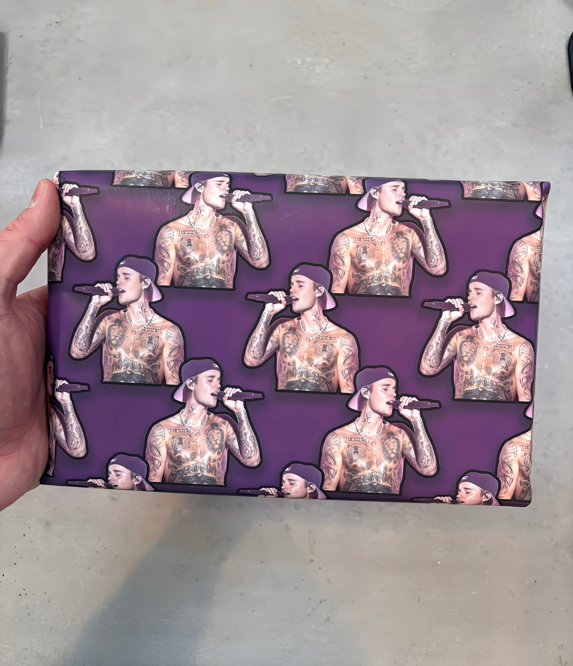 Justin Bieber Gift Wrapping Paper