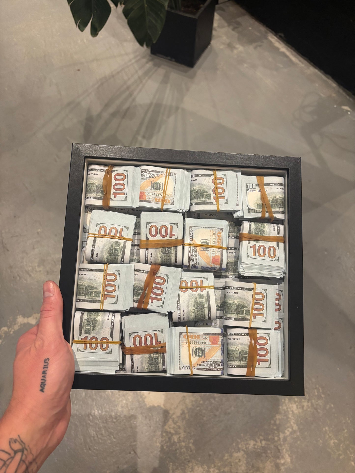 3D $100 Vault Wall Art