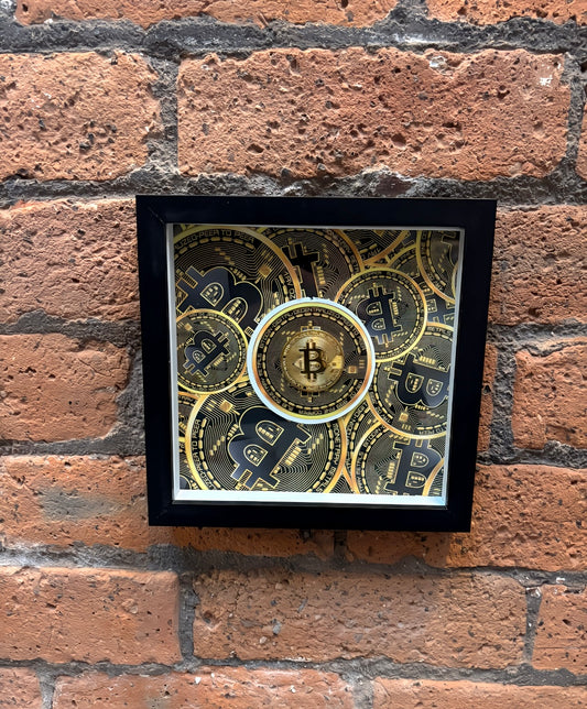 3D Bitcoin Wall Art