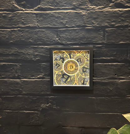 3D Bitcoin Wall Art