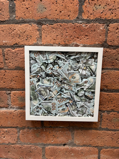 3D Box Of Cash Wall Art