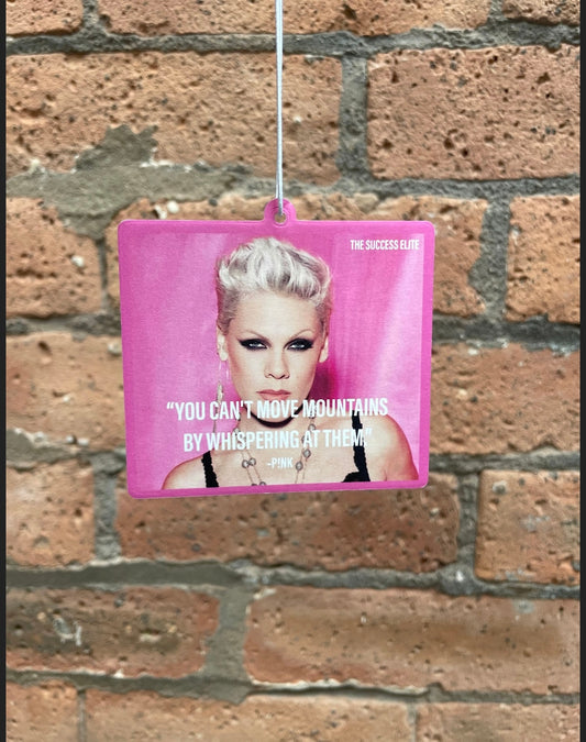 Pink Quote air freshener