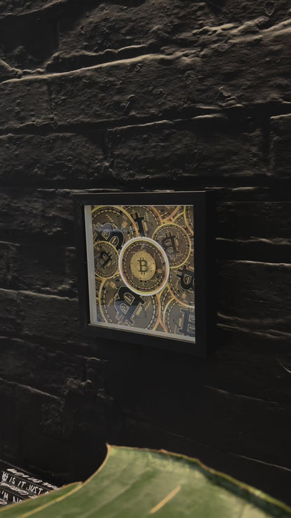 3D Bitcoin Wall Art