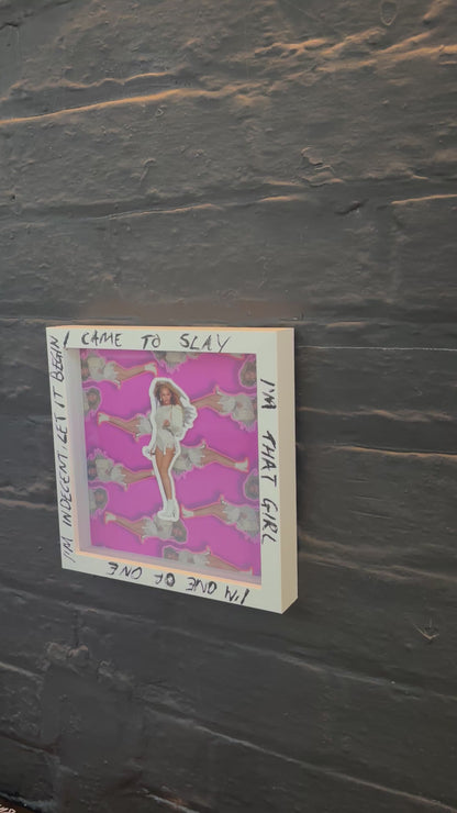 3D Beyoncé Wall Art